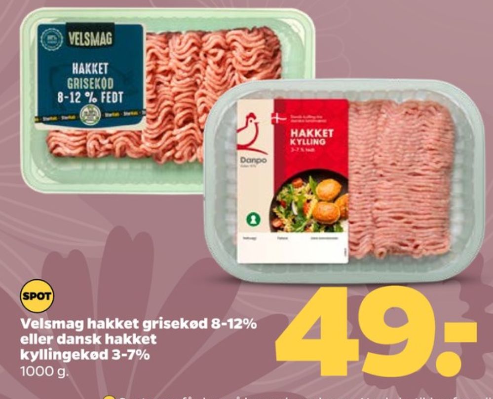 Danpo, Hakket kylling 3-7%