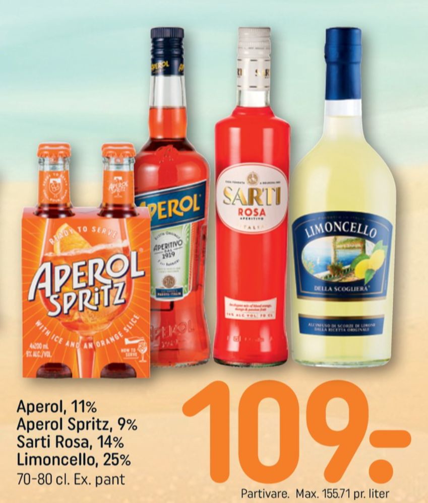 Aperol, Aperitif