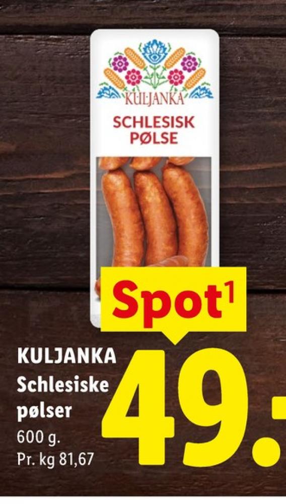 Kuljanka, Schlesiske pølser