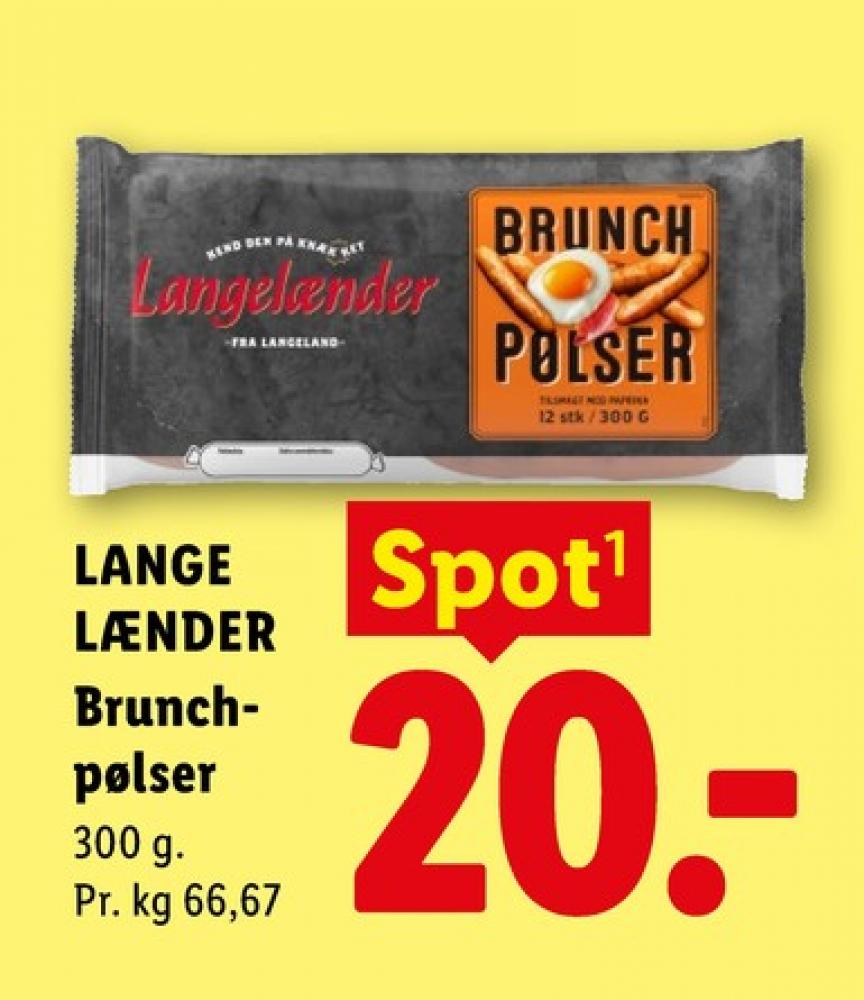 Langelænder, Brunchpølser