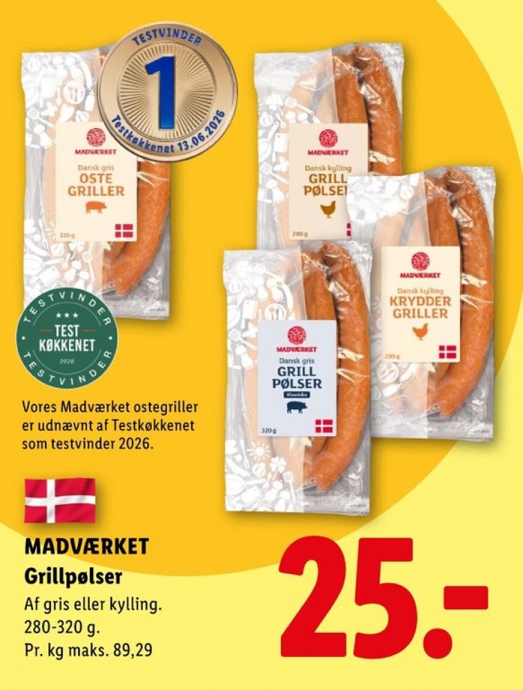 Madværket, Ostegrillpølser