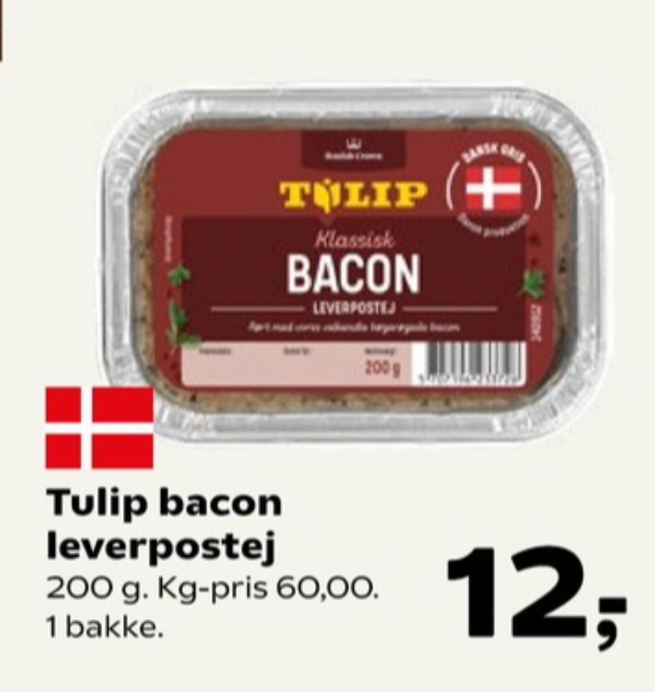Tulip Klassisk Bacon, Leverpostej