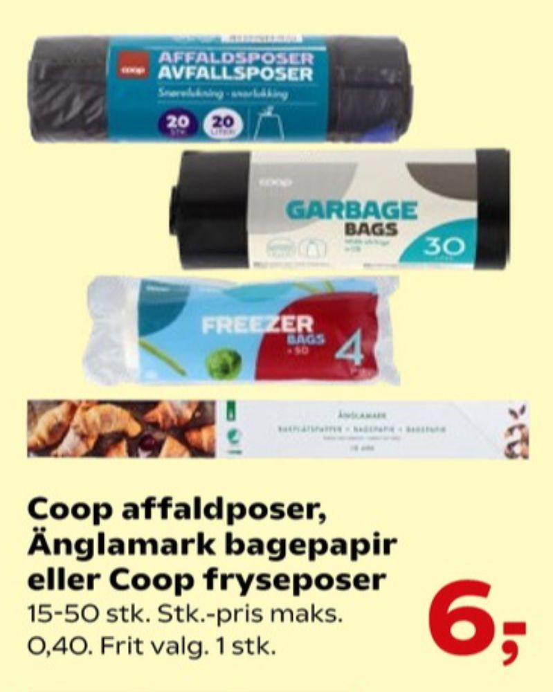 Coop, Husholdningsposer