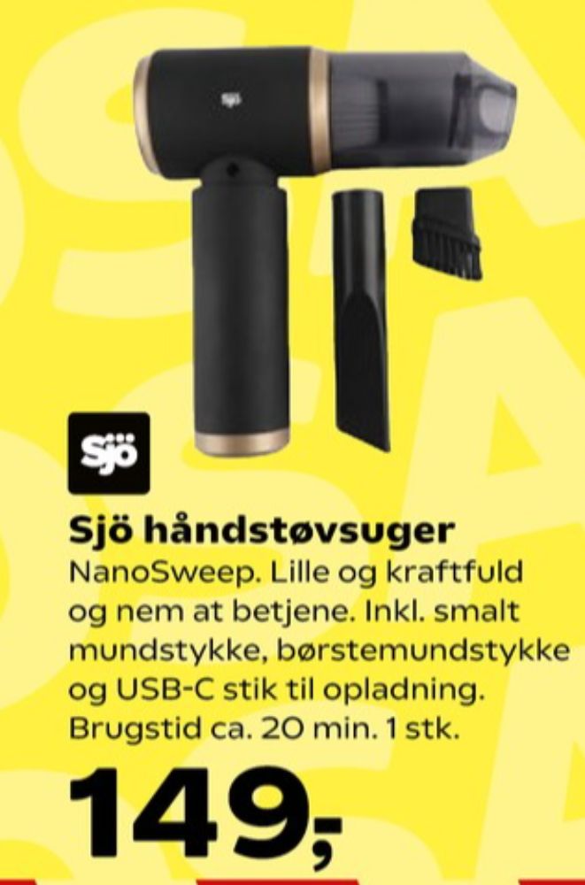 Sjö, Støvsuger
