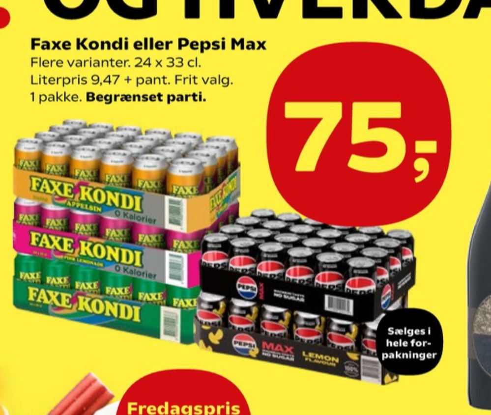 Pepsi Max Lemon, Cola 24 pk.