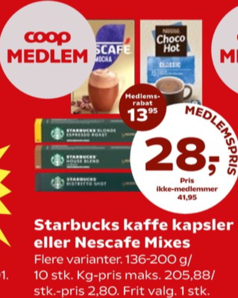 Nescafe Dolce Gusto Mocha, Kaffekapsler