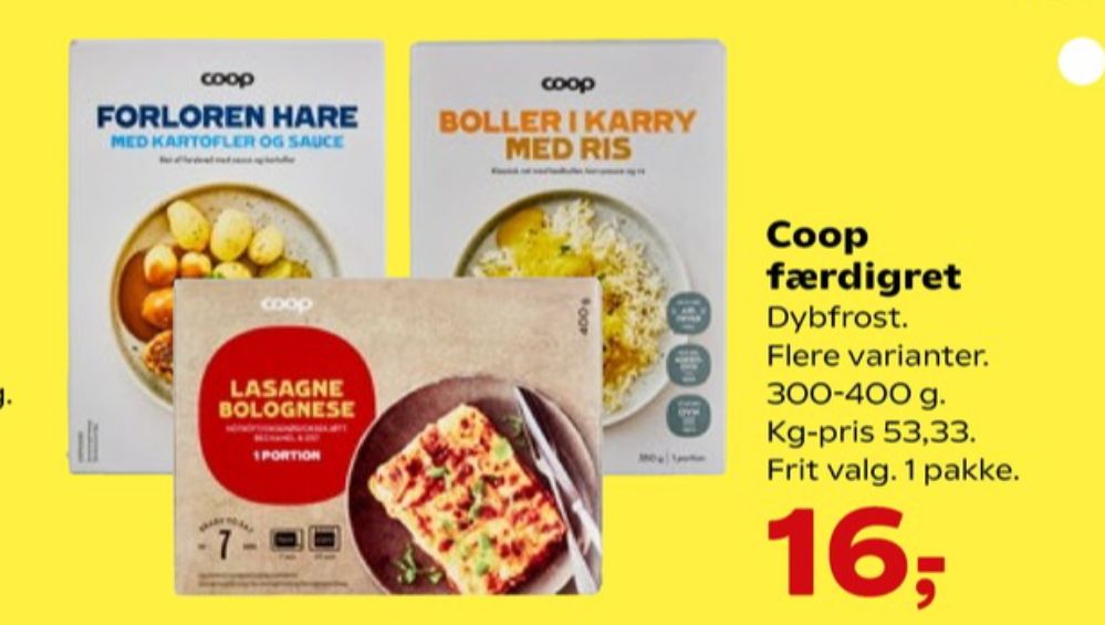 Coop, Lasagne Bolognese