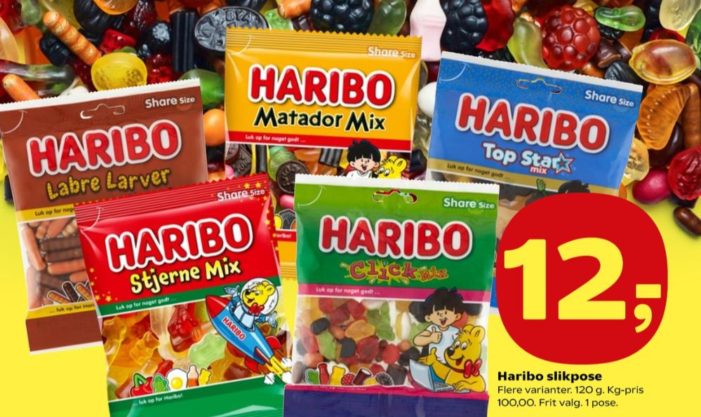 Haribo Stjernemix, Slikposer