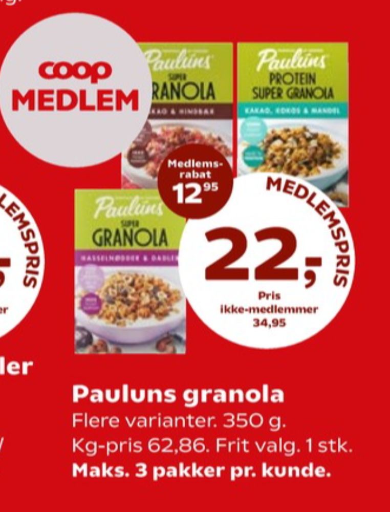 Pauluns, Granola Hasselnødder & Dadler
