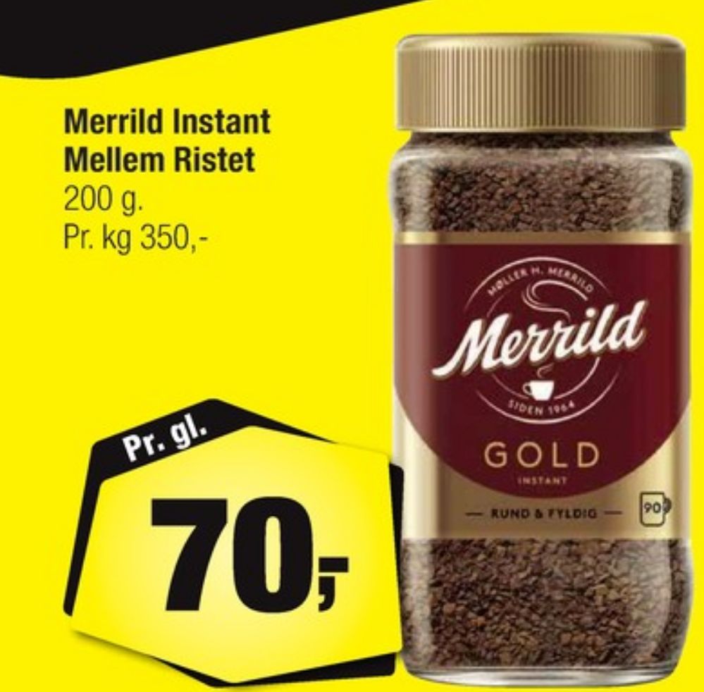 Merrild Gold, Instant Kaffe