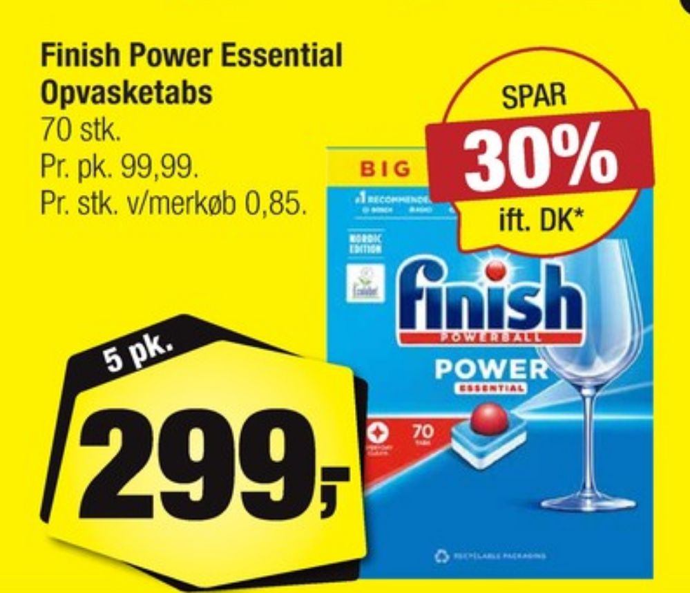 Finish, Maskinopvask-tabs