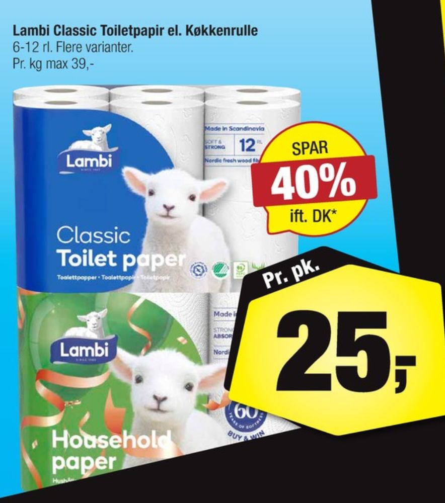 Lambi Classic, Toiletpapir