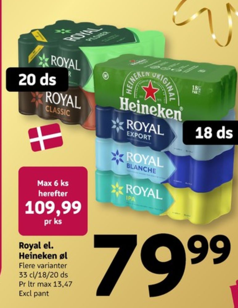 Royal Classic, Øl 20 pk.