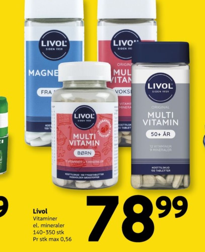 Livol Multi, Vitaminer