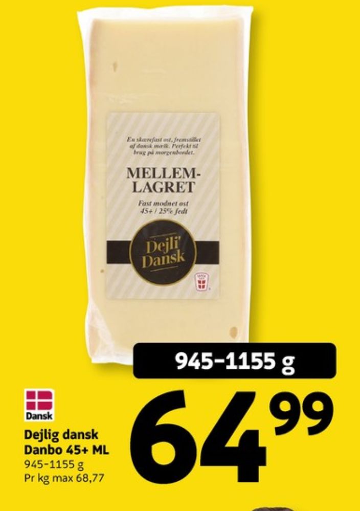 Dejli Dansk, Skæreost Mellemlagret