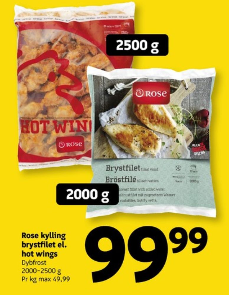 Rose, Kyllingebrystfilet