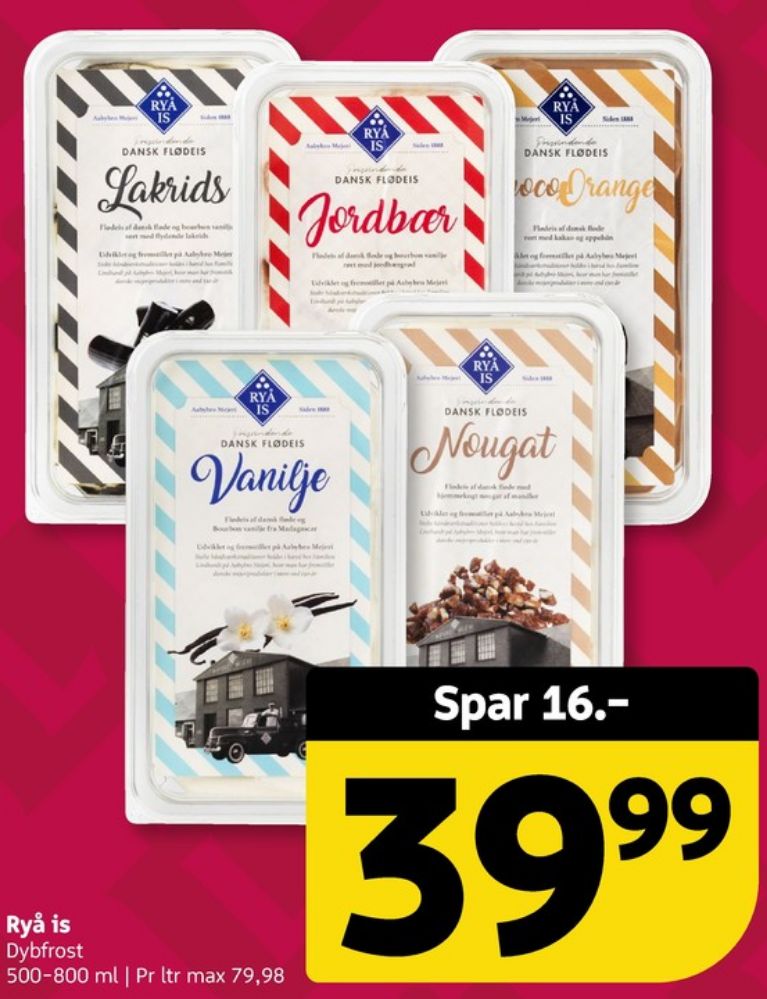 Ryå Is, Chokolade Flødeis