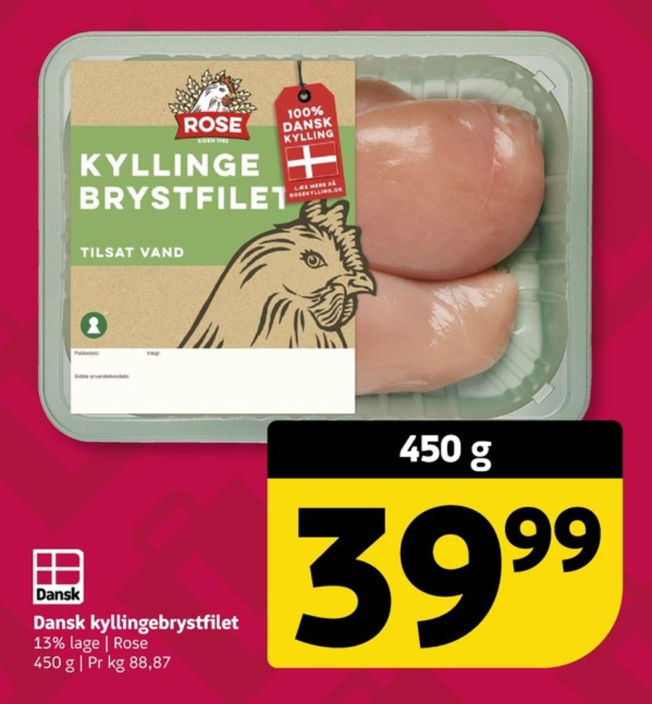 Rose, Kyllingebrystfilet