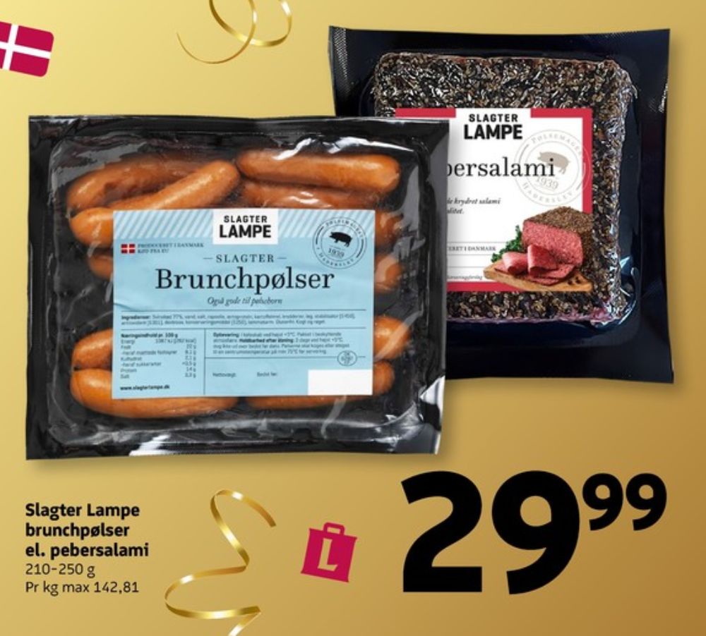 Slagter Lampe, Brunchpølser