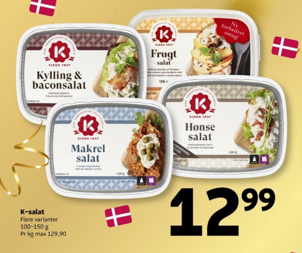 K-salat, Kylling & Baconsalat