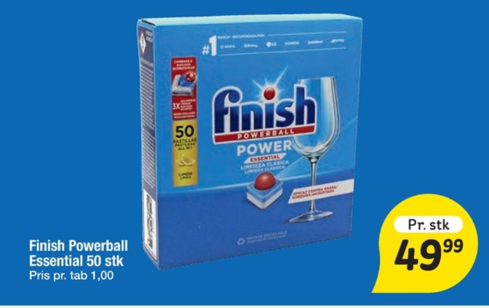 Finish, Maskinopvask-tabs