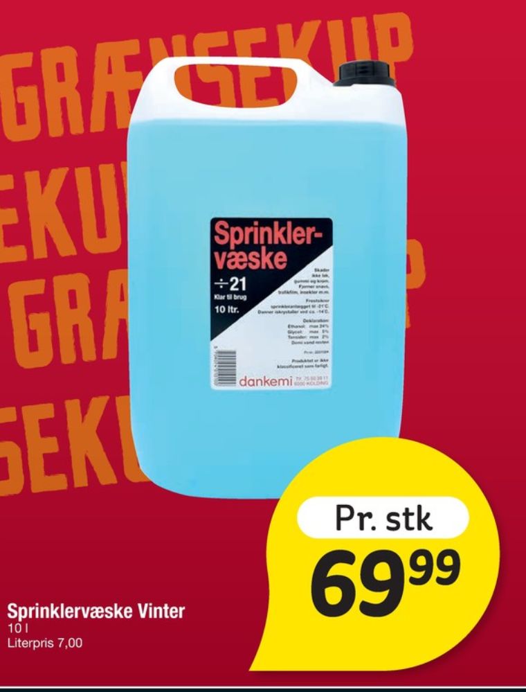 Dankemi A/S, Sprinklervæske