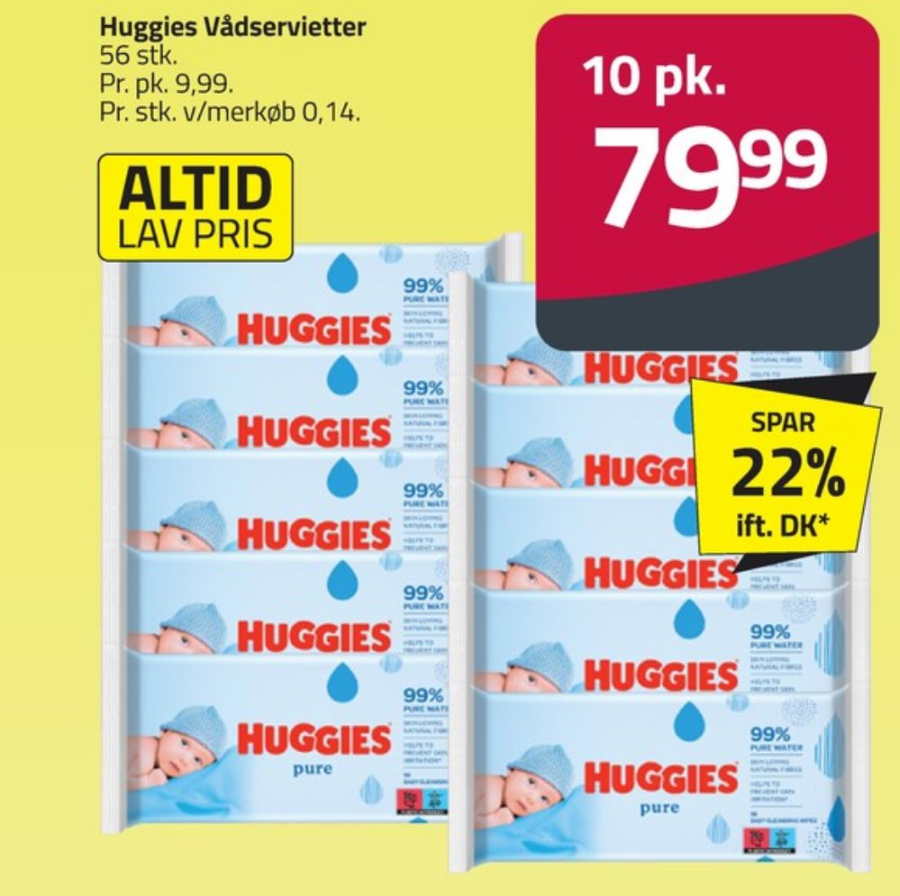 Huggies, Vådservietter