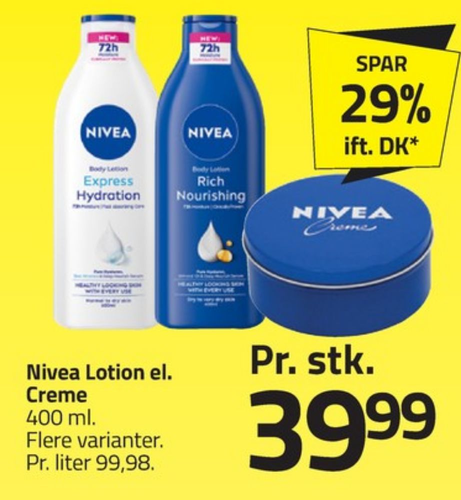 Nivea, Bodycreme