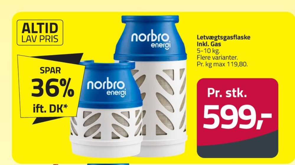 Norbro, Gasflaske