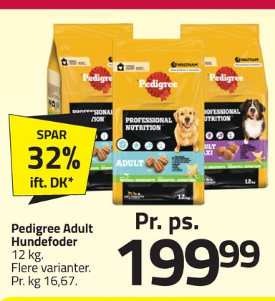 Pedigree, Hundefoder