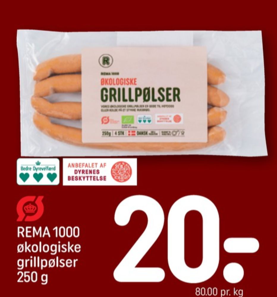 Rema 1000, Grillpølser