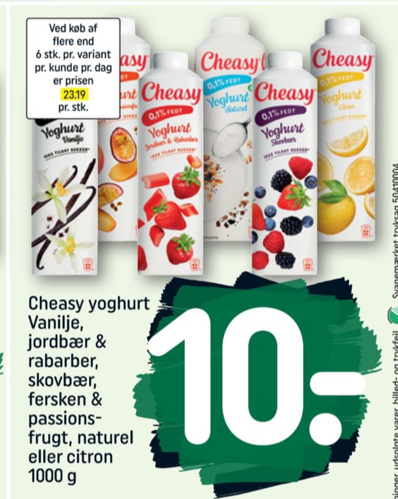 Cheasy, Jordbær & Rababer Yoghurt 