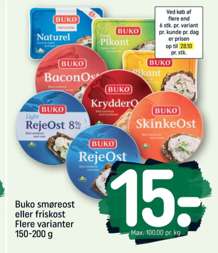 Buko Smelte, Smøreost Rejeost