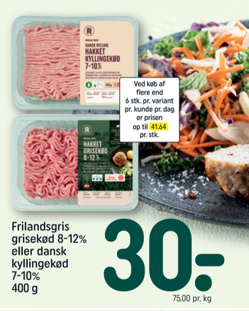 Rema 1000, Hakket kylling 7-10%