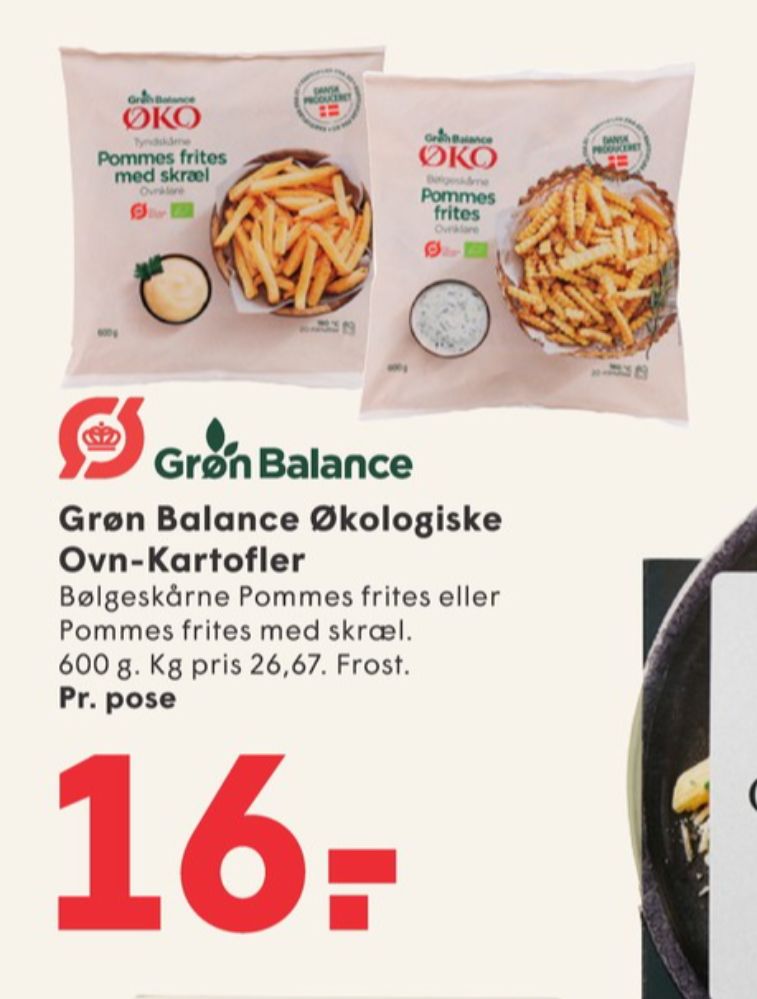 Grøn Balance, Pommes frites med skræl