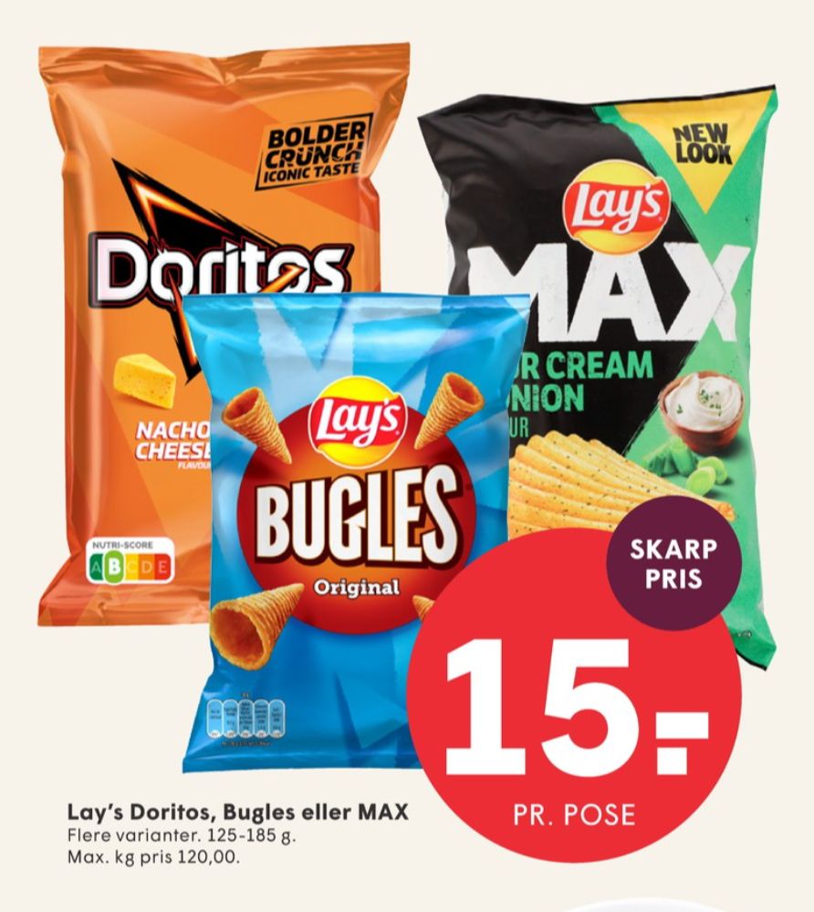 Lays Max, Sour Cream & Onion Chips