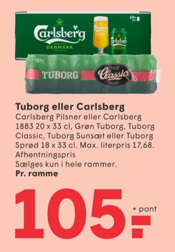 Tuborg Grøn, Øl 18 pk.
