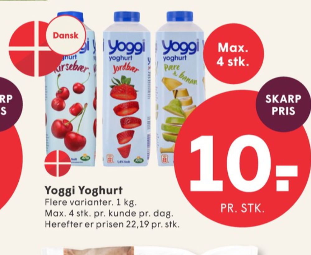 Yoggi, Pære & Banan Yoghurt 