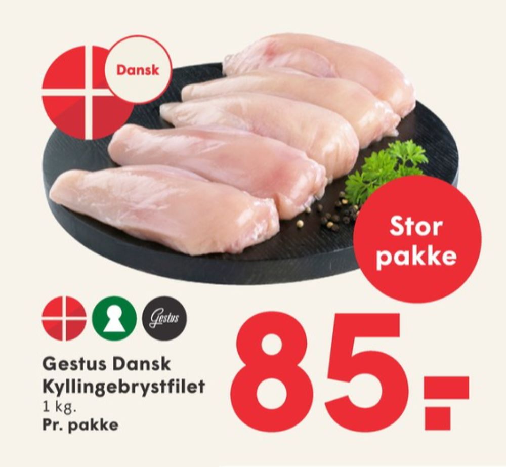 Gestus, Kyllingebrystfilet