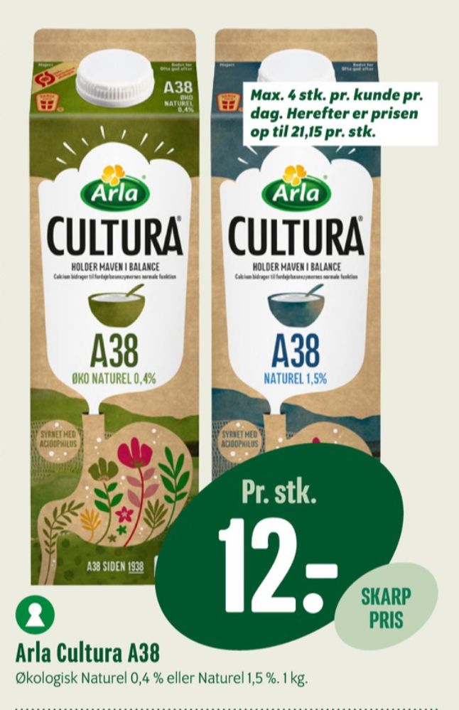 Cultura, A-38 Øko Naturel 0,4%