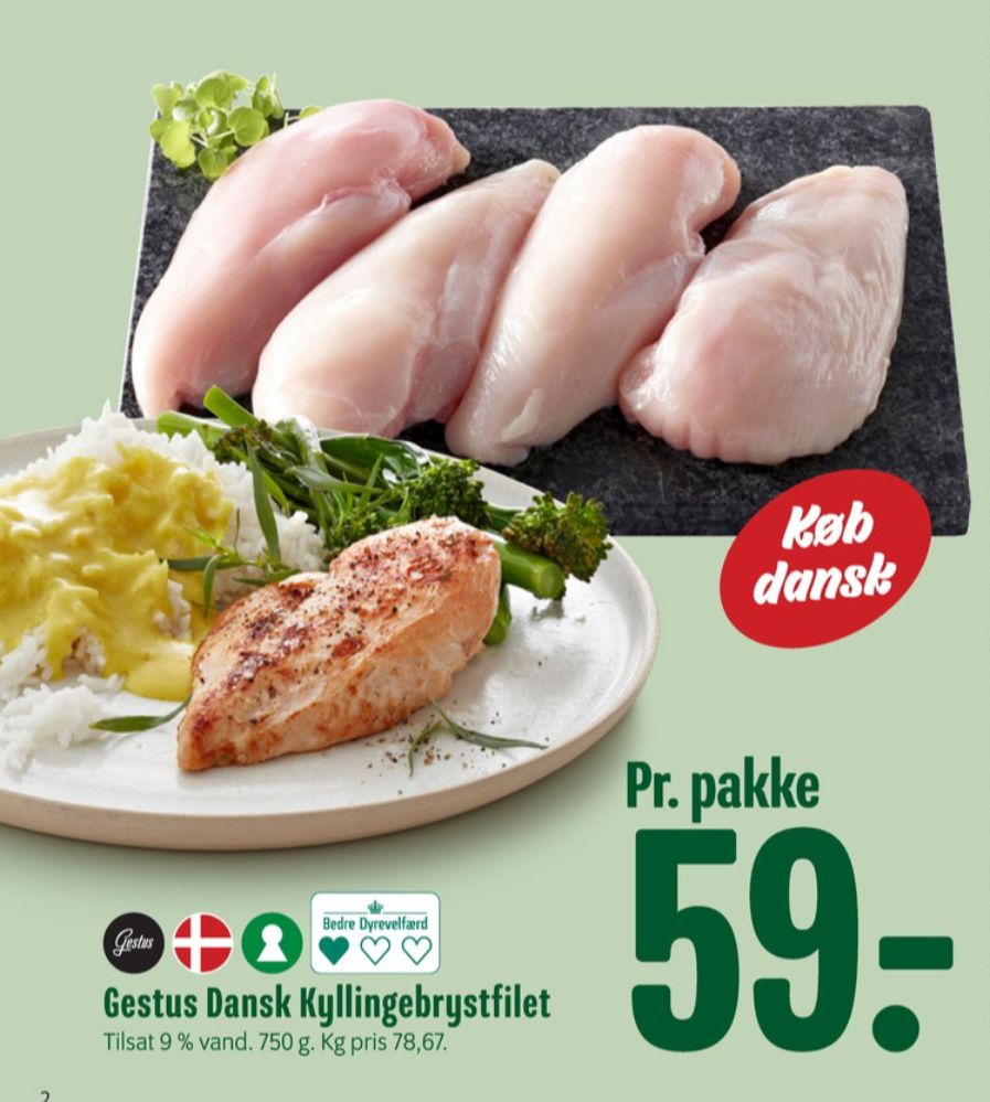 Gestus, Kyllingebrystfilet