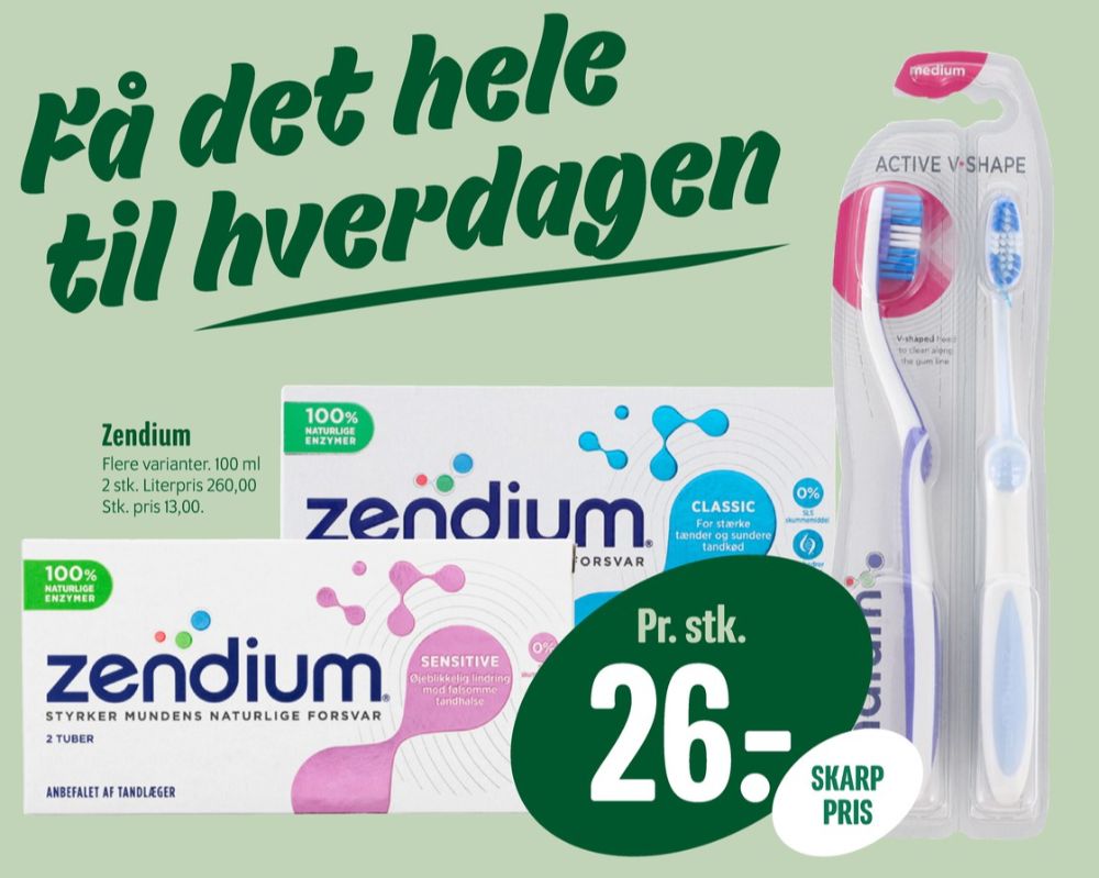Zendium, Tandbørste