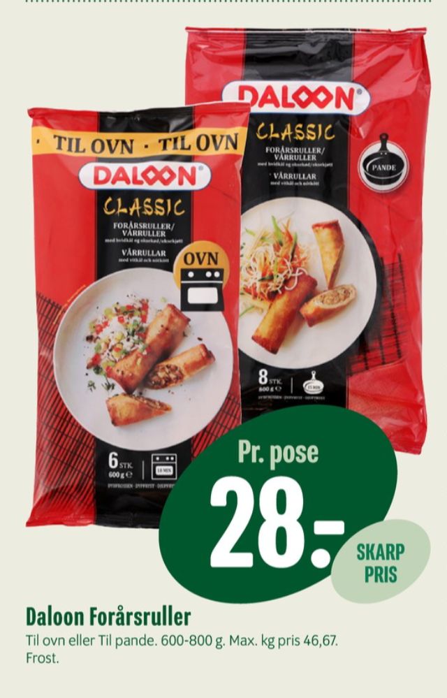 Daloon, Forårsruller