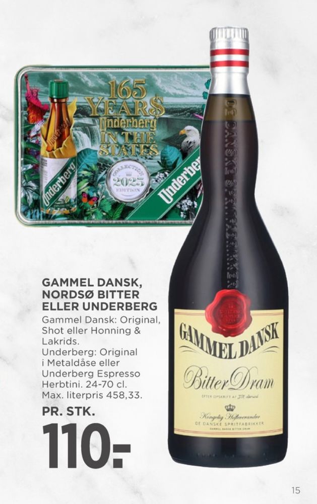 Gammel Dansk, Bitter