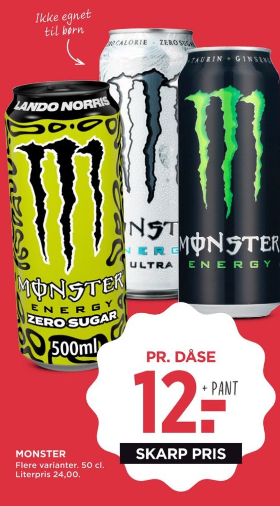 Monster Energy, Energidrik