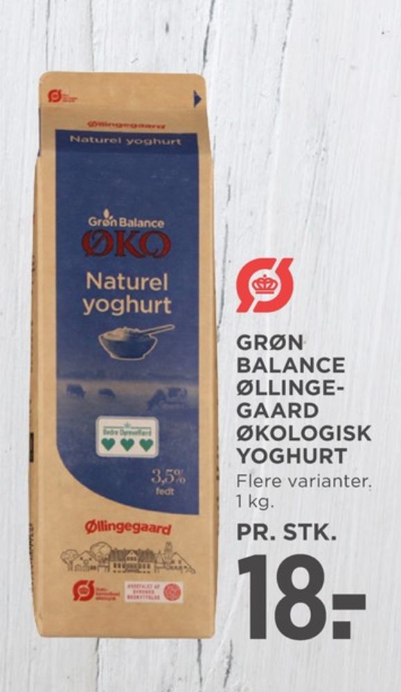 Grøn Balance Øllingegaard, Naturel Yoghurt 