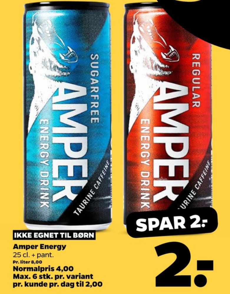 Amper Energy Drink, Energidrik