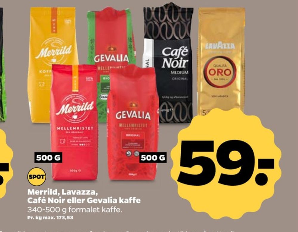 Merrild Mellemristet, Kaffe Formalet