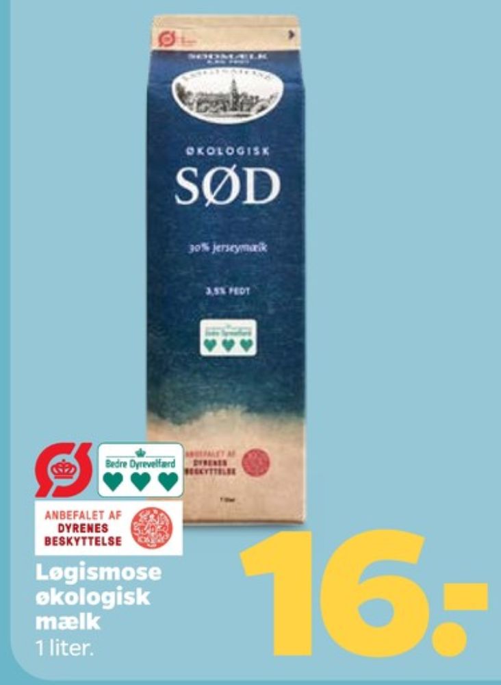 Løgismose, Sødmælk