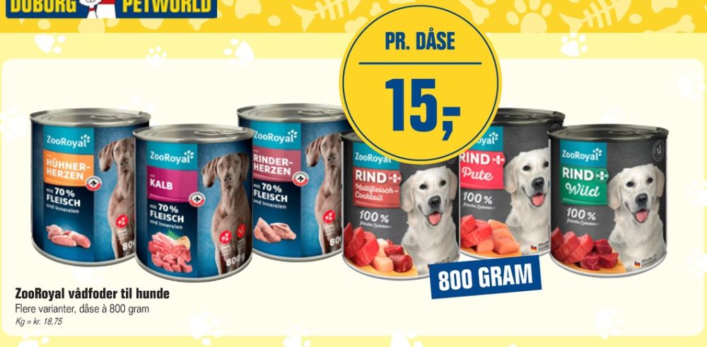 ZooRoyal, Hundefoder